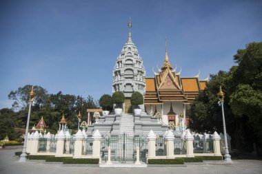 Kral petrol Sihanouk Kraliyet Sarayı City Phnom Penh, Kamboçya, gümüş pagoda adlı Stupa