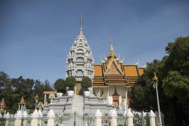 Kral petrol Sihanouk Kraliyet Sarayı City Phnom Penh, Kamboçya, gümüş pagoda adlı Stupa