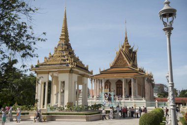 Kraliyet Sarayı içinde şehir Phnom Penh, Kamboçya'nın gümüş pagoda