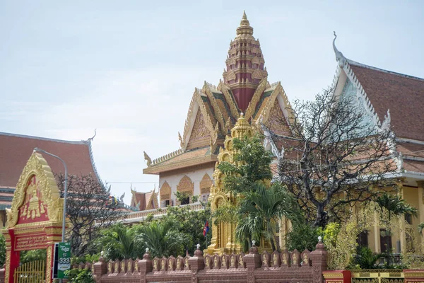 งคาส แดงของพ งชาต ชาในเม องพนมเปญ ประเทศก — ภาพถ่ายสต็อก