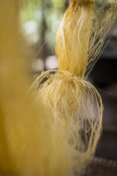 Silk Production Silk Island Koh Dach City Phnom Penh Cambodia — Stock Photo, Image