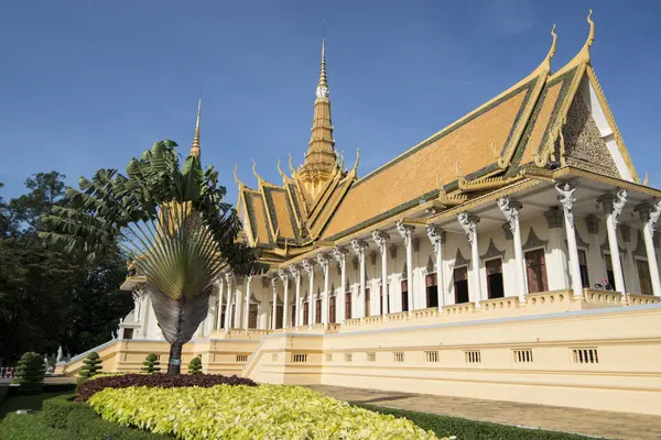 Пномпень Камбоджа Ноября 2017 Года Тронный Зал Королевского Дворца — стоковое фото