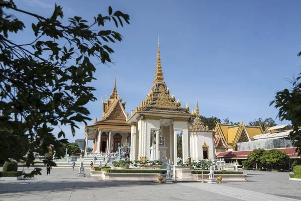 Phnom Penh Kambodža Listopadu 2017 Stříbrná Pagoda Královského Paláce Městě — Stock fotografie