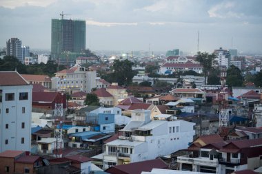 Şehir, Phnom Penh, Kamboçya Hava görünümünü