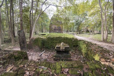 Sambor olduğunuzu Kuk kalıntıları Kamboçya Kampong Thom şehir kuzeyinde Khmer Harabeleri