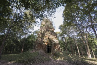 Sambor olduğunuzu Kuk kalıntıları Kamboçya Kampong Thom şehir kuzeyinde Khmer Harabeleri