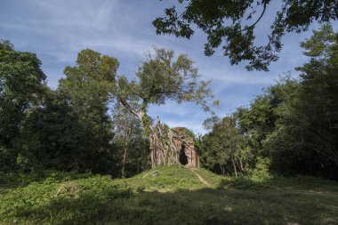 Sambor olduğunuzu Kuk kalıntıları Kamboçya Kampong Thom şehir kuzeyinde Khmer Harabeleri