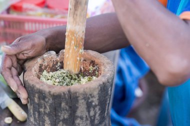 Kamboçya, Kampong Thom - Kasım, 2017: sokak gıda Market Psar Kampong thom Kamboçya Kampong Thom şehir içinde