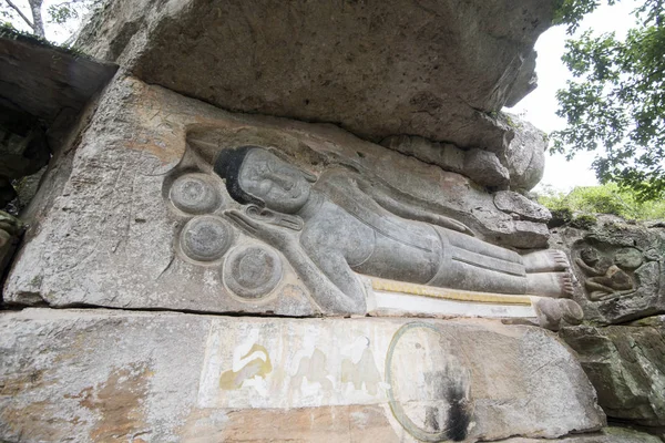 Carved Sandstone Buddha Image Phnom Santuk Temple City Kampong Thom — Stock Photo, Image