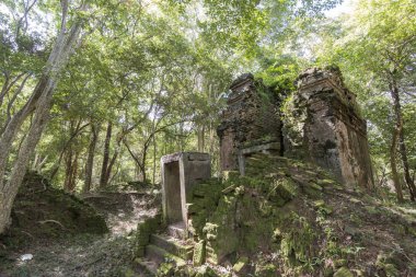 Sambor olduğunuzu Kuk kalıntıları Kamboçya Kampong Thom şehir kuzeyinde Khmer Harabeleri