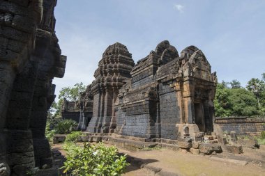 Khmer Temple of Prasat Kuha Nokor south of the city of Kampong Thom of Cambodia clipart