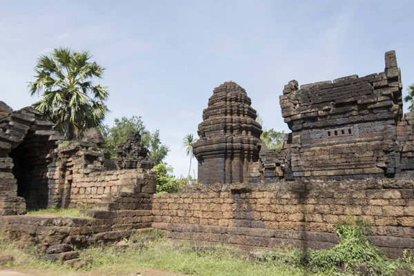 Templo Khmer Prasat Kuha Nokor Sur Ciudad Kampong Thom Camboya — Foto de Stock