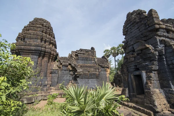Khmer Ναός Του Prasat Kuha Νοκόρ Νότια Από Την Πόλη — Φωτογραφία Αρχείου