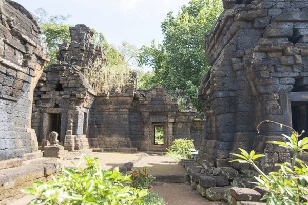 Templo Khmer Prasat Kuha Nokor Sur Ciudad Kampong Thom Camboya — Foto de Stock