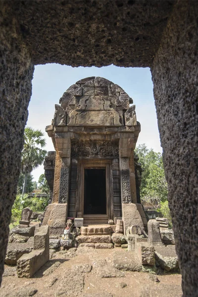 Chrám Khmerské Prasat Kuha Nokor Jižně Města Kampong Thom Kambodži — Stock fotografie