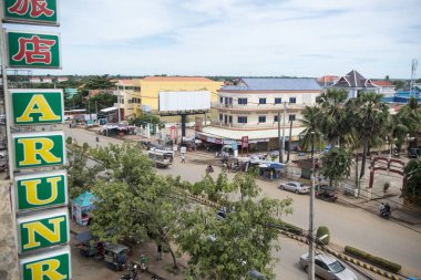 Kamboçya, Kampong Thom - Kasım, 2017: Yer: Kampong Thom, Cambodia şehir merkezinde