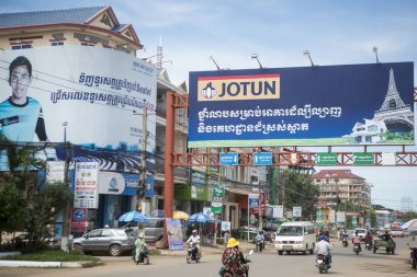 Kamboçya, Kampong Thom - Kasım, 2017: Yer: Kampong Thom, Cambodia şehir merkezinde