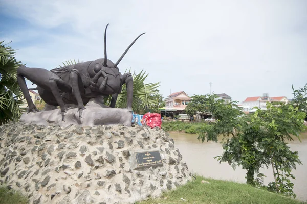 Monument Rivière Steung Sen Dans Ville Kampong Thom Cambodge — Photo