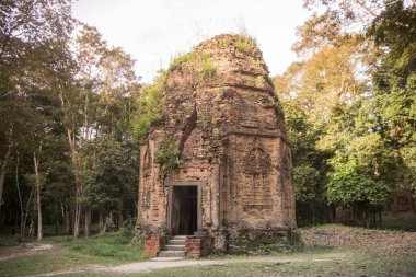 Sambor olduğunuzu Kuk kalıntıları Kamboçya Kampong Thom şehir kuzeyinde Khmer Harabeleri