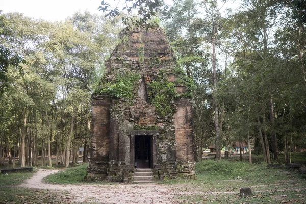 Sambor olduğunuzu Kuk kalıntıları Kamboçya Kampong Thom şehir kuzeyinde Khmer Harabeleri