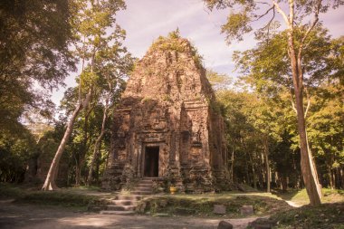 Sambor olduğunuzu Kuk kalıntıları Kamboçya Kampong Thom şehir kuzeyinde Khmer Harabeleri
