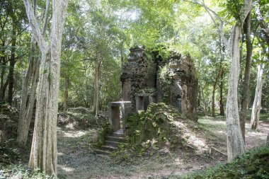 Sambor olduğunuzu Kuk kalıntıları Kamboçya Kampong Thom şehir kuzeyinde Khmer Harabeleri