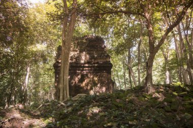 Sambor olduğunuzu Kuk kalıntıları Kamboçya Kampong Thom şehir kuzeyinde Khmer Harabeleri