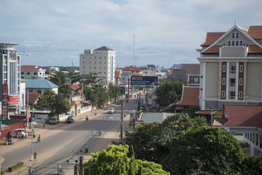 Kamboçya, Kampong Thom - Kasım, 2017: Yer: Kampong Thom, Cambodia şehir merkezinde