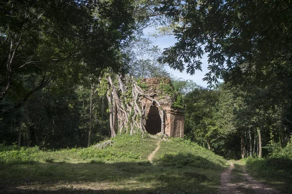 Sambor olduğunuzu Kuk kalıntıları Kamboçya Kampong Thom şehir kuzeyinde Khmer Harabeleri