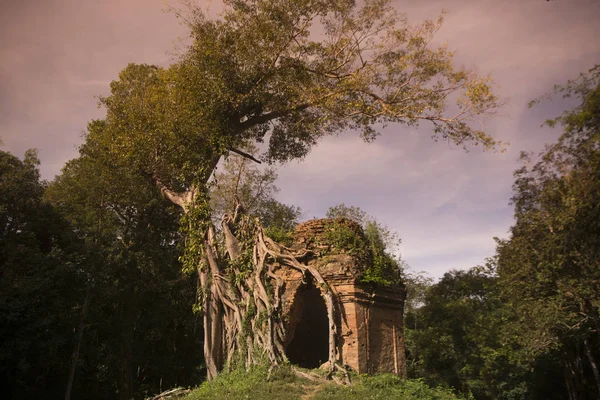 Ruinas Khmer Las Ruinas Sambor Prei Kuk Norte Ciudad Kampong — Foto de Stock