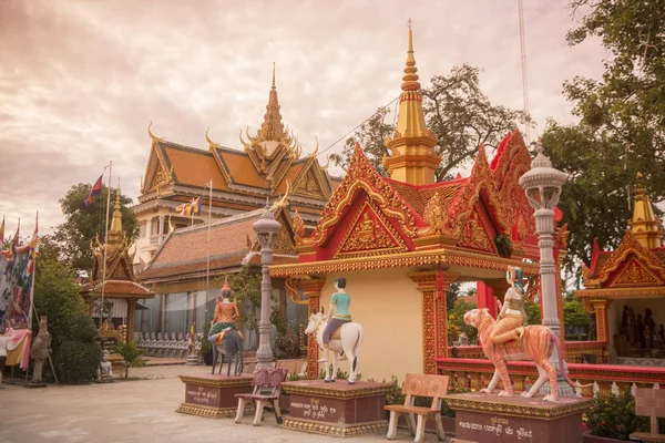 Świątynia Wat Kampong Thom Kambodży Mieście Kampong Thom — Zdjęcie stockowe