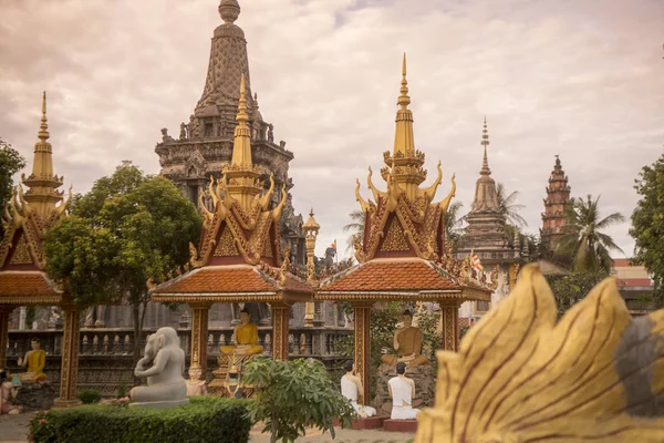 Temple Wat Kampong Thom Dans Ville Kampong Thom Cambodge — Photo