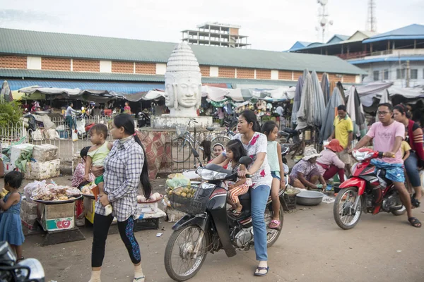 캄보디아 2017 크메르 시장에서 캄보디아의 도시에서 — 스톡 사진