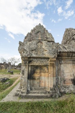 Kamboçya, Sra Em - 12 Kasım 2017: Khmer tapınaklar Srayong kasabanın doğusunda Prsat Preah Vihear kalıntıları