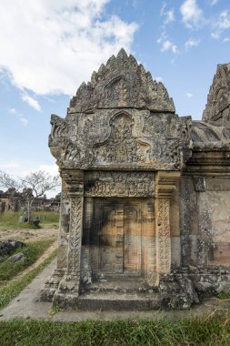 Kamboçya, Sra Em - 12 Kasım 2017: Khmer tapınaklar Srayong kasabanın doğusunda Prsat Preah Vihear kalıntıları