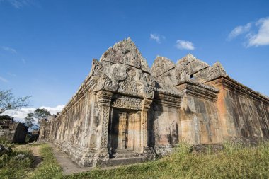 Kamboçya, Sra Em - 12 Kasım 2017: Khmer tapınaklar Srayong kasabanın doğusunda Prsat Preah Vihear kalıntıları