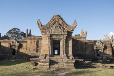 Kamboçya, Sra Em - 12 Kasım 2017: Khmer tapınaklar Srayong kasabanın doğusunda Prsat Preah Vihear kalıntıları