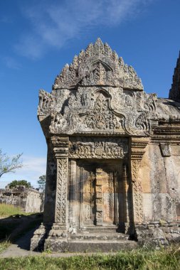 Kamboçya, Sra Em - 12 Kasım 2017: Khmer tapınaklar Srayong kasabanın doğusunda Prsat Preah Vihear kalıntıları