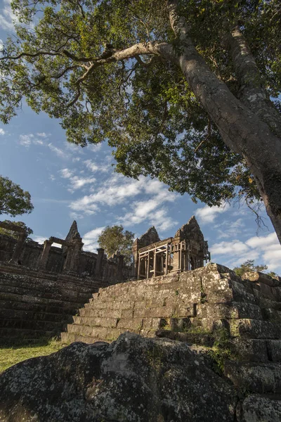 Khmer Templos Prsat Preah Vihear Norte Ciudad Sra Provincia Preah — Foto de Stock
