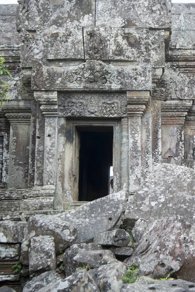 Cambodia Sra Novembre 2017 Détails Des Temples Khmers Ruinés Koh — Photo