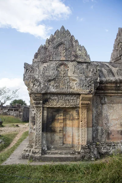 Cambodia Sra Noviembre 2017 Detalles Los Templos Khmer Ruinas Koh — Foto de Stock