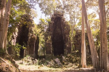Koh Ker Srayong şehir şehir Northwaest Kamboçya Preah Vihear batısında doğusunda Khmer tapınaklar