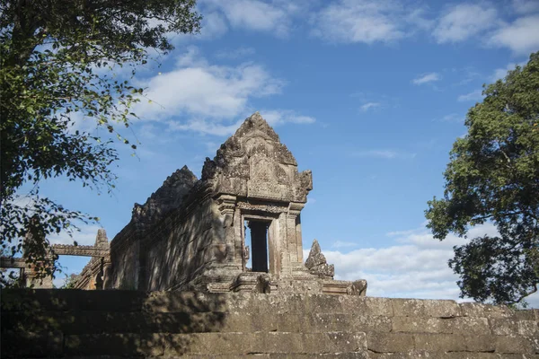 Кхмерська Храми Prsat Віхеар Північ Від Міста Sra Провінції Віхеар — стокове фото