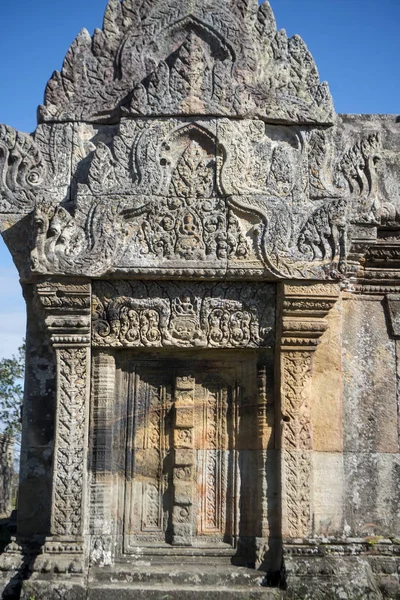 Prsat プレアヴィヒア Sra 北西カンボジアのプレアヴィヒア州の町の北のクメール寺院 — ストック写真