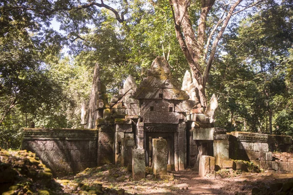Templos Khmer Koh Ker Este Ciudad Srayong Oeste Ciudad Preah —  Fotos de Stock