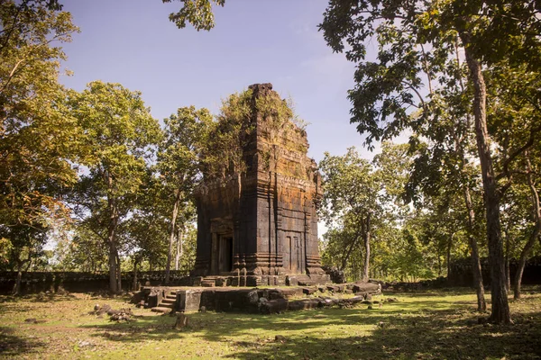 Khmer Templos Koh Ker Leste Cidade Srayong Oeste Cidade Preah — Fotografia de Stock