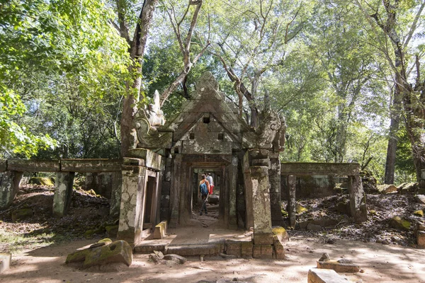 Камбодия Сра Ноября 2017 Года Руины Кхмерских Храмов Кер Джунглях — стоковое фото