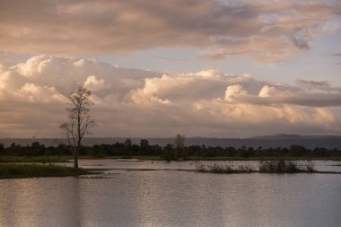 Kamboçya, Anlong Veng - Kasım, 2017: The Ta Mok Lake, kasaba, Anlong Veng Northwaest Kamboçya Oddar Meanchey il.  