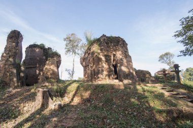 Kamboçya, Anlong Veng - Kasım, 2017: Khmer tapınaklar Prasat Trapeang oddar Meanchey Northwaest Kamboçya'da ilinin doğusunda Anlong Veng şehir.  