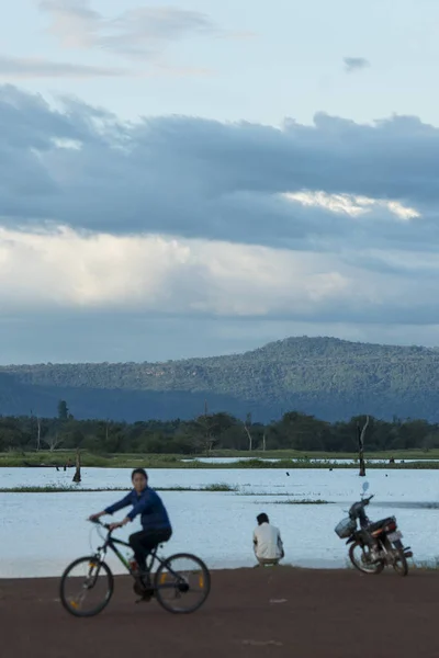 カンボジアのプレイベン Anlong 2017 モク湖 Anlong プレイベン Northwaest カンボジアのオッド ミンチェイ州の州内の町で — ストック写真